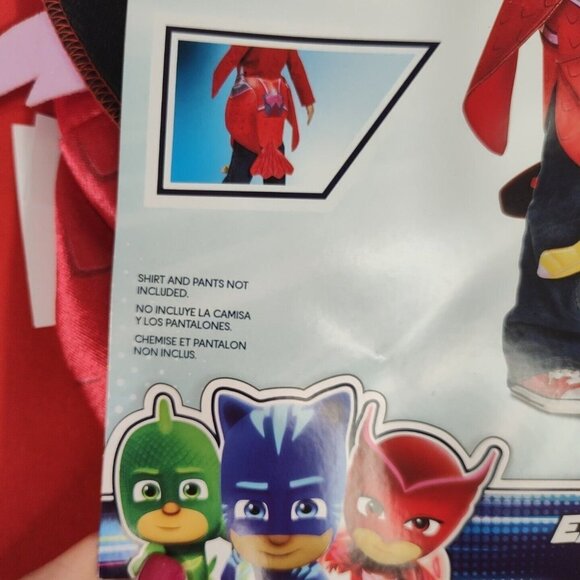 PJ Masks Red Eagle Owl Costume Toddler Girls Boys One Size Fits Most 3D Foam NEW - Picture 3 of 12